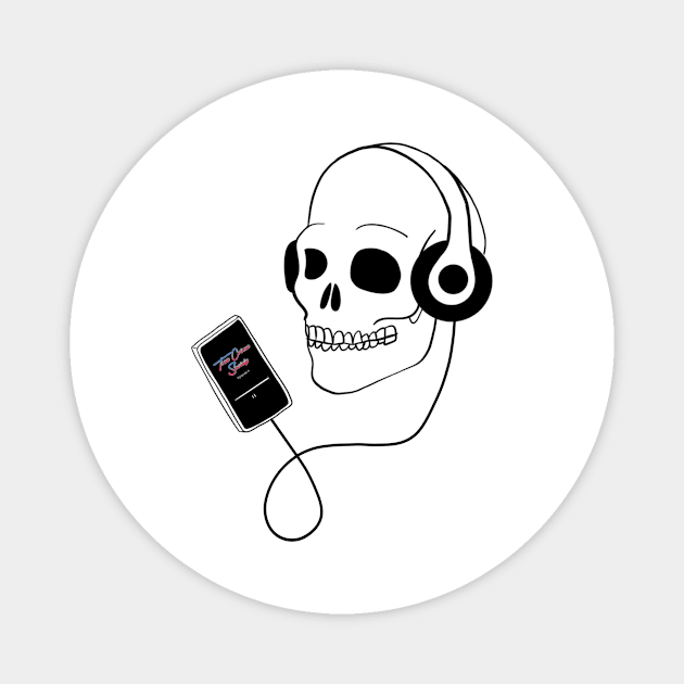 True Crime Society Podcast Skull Magnet by True Crime Society